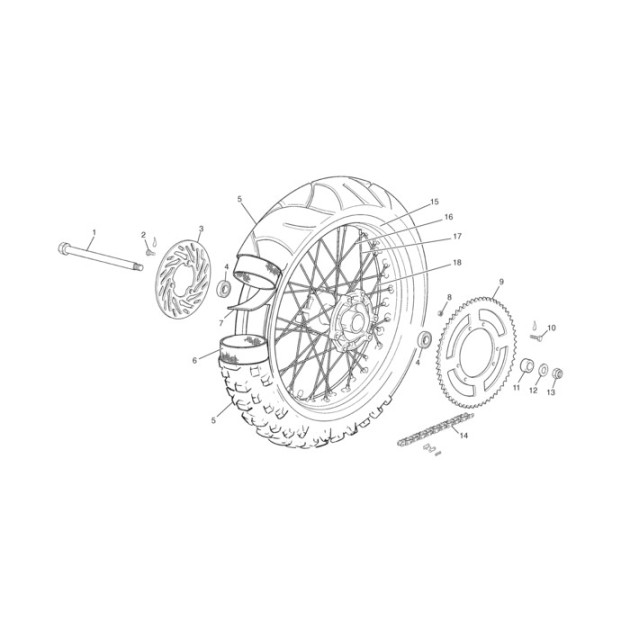 BEARING REAR HUB 50 END ( SEE 0874 )