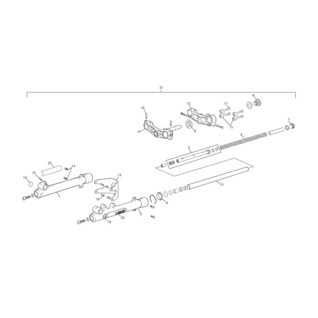 BRIDE HANDELBAR FORK 80CC
