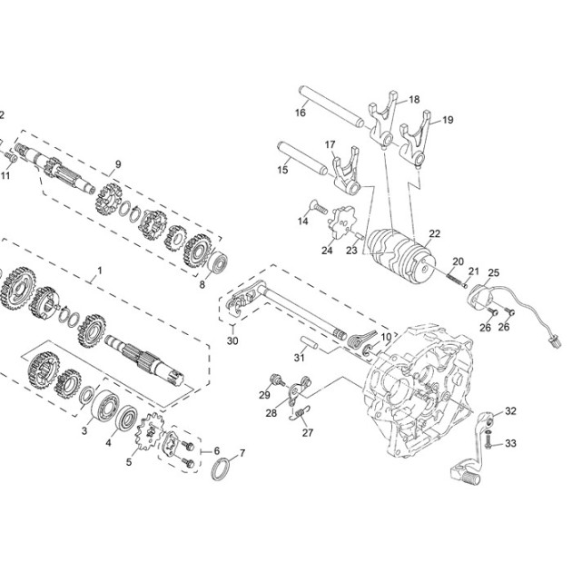 KIT RETAINING PLATE SPROCKET 125 4T