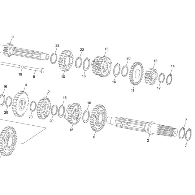GEAR 6TH WHEEL (24T)