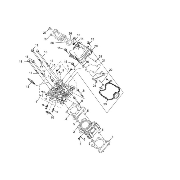 CILINDER HEAD GASKET 125 4T MINA