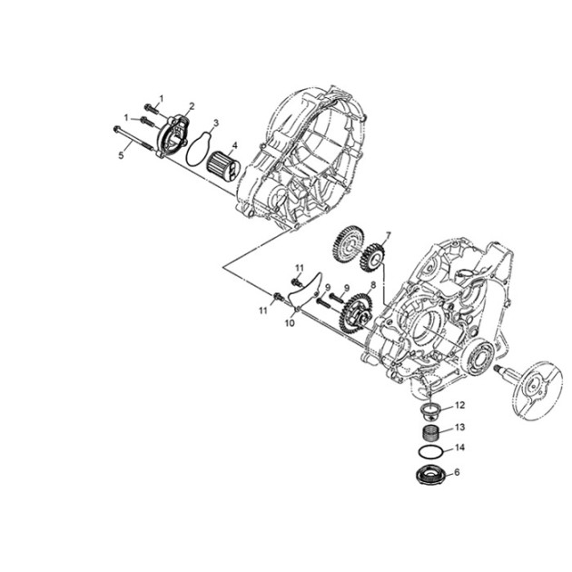OIL FILTER  125 4T MINA