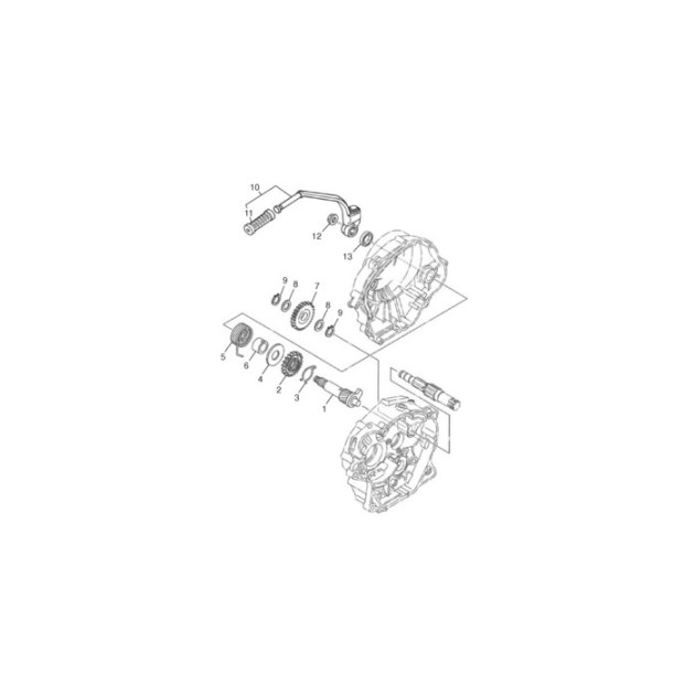 KICK CRANK ASSY
