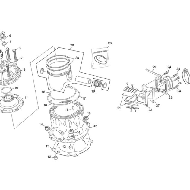 PISTON CPL 125 TR "A" SC ST 23