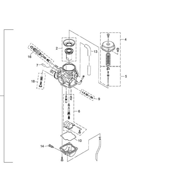 FLOAT SET CARBURETOR TY 125 4T