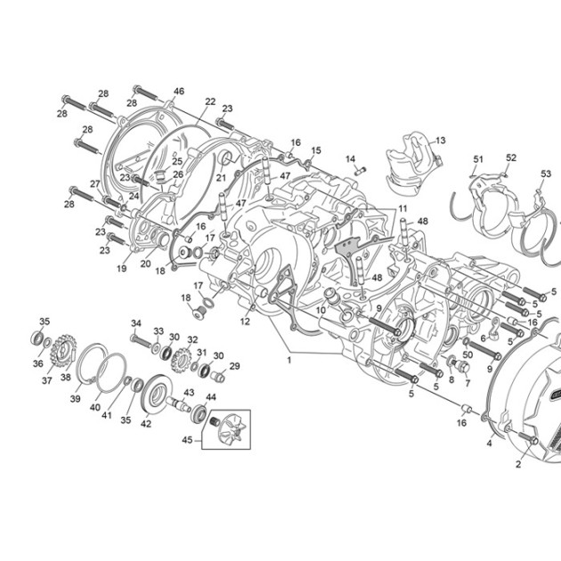 WATERPUMP INTERMEDIATE DRIVE AXLE