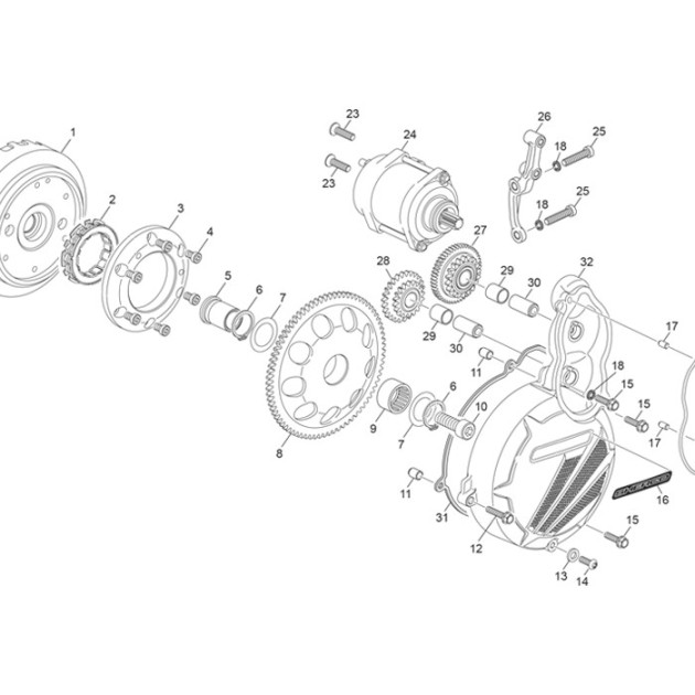 STARTER GEAR ST SC 23 E-STARTER