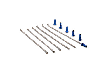 "KIT 6 REAR SPOKE + BLUE NUT WISE WORK 19"" WHEEL"