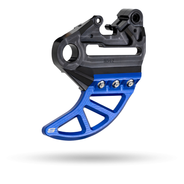 BRAKE CALIPER SUPPORT WITH BRAKE DISC GUARD