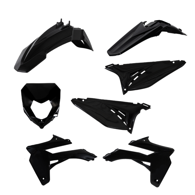 PLASTIC KIT 50CC SM BLACK