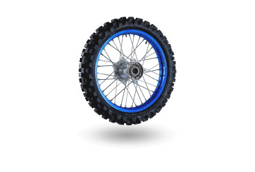 REAR WHEEL  MX BLUE WITHOUT DISC/SPROCKET