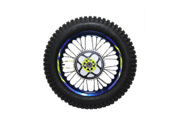 BACK WEEL TR BLUE BRIGHT 19+YELLOW FLUOR HUB Z44