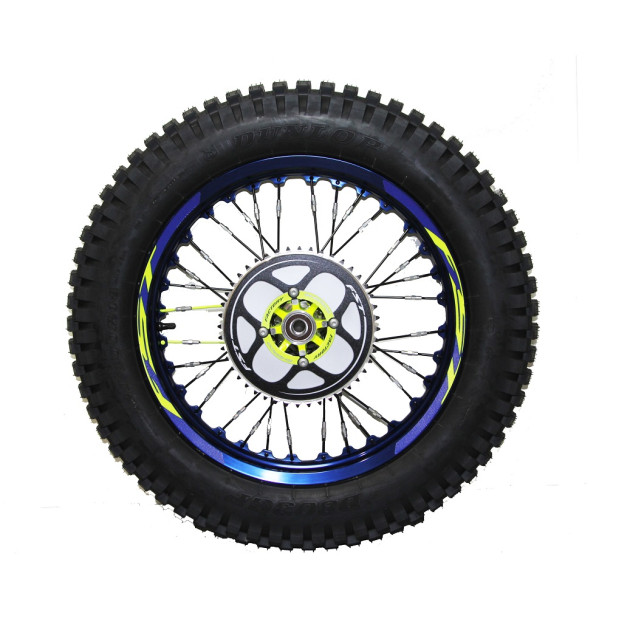BACK WEEL TR BLUE BRIGHT 19+YELLOW FLUOR HUB Z44