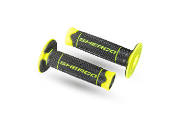 GRIPS SET  SHERCO YELLOW FLUO BLACK  SOFT