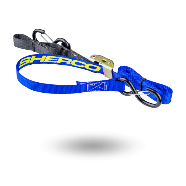 TIE DOWN STRAPS BLUE 35MM/WH