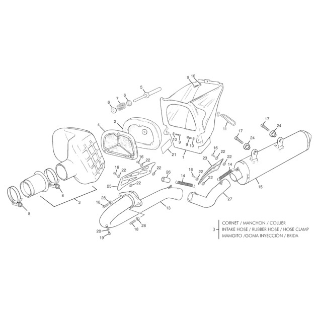 EXHAUSS MANIFOLD END 450