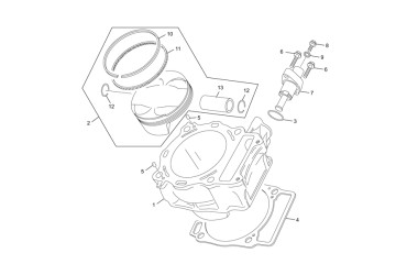 PISTON SET 45O SEF