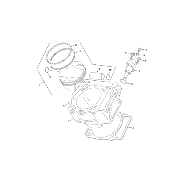 PISTON SET 45O SEF