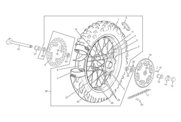 REAR SPROCKET 43 T SM 450