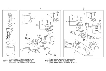 HAND BRAKE  LEVER  BREMBO