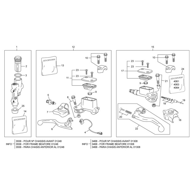 HAND BRAKE  LEVER  BREMBO