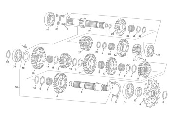 GEAR 4TH Z26 125 SE LIGHT