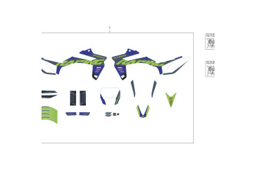 FACTORY STICKER KIT 50CC  FSE END CONVENTIONAL FORK 2023