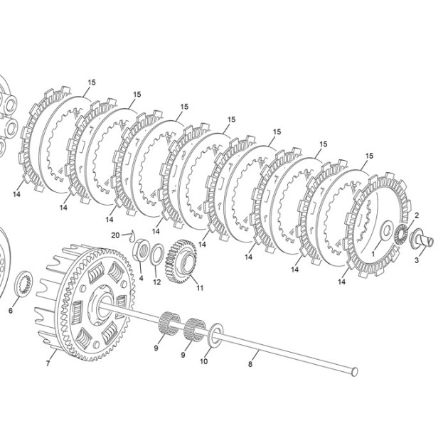 FRICTION CLUTCH DISK END 450 /510